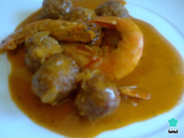 Receta de Albóndigas de gambas