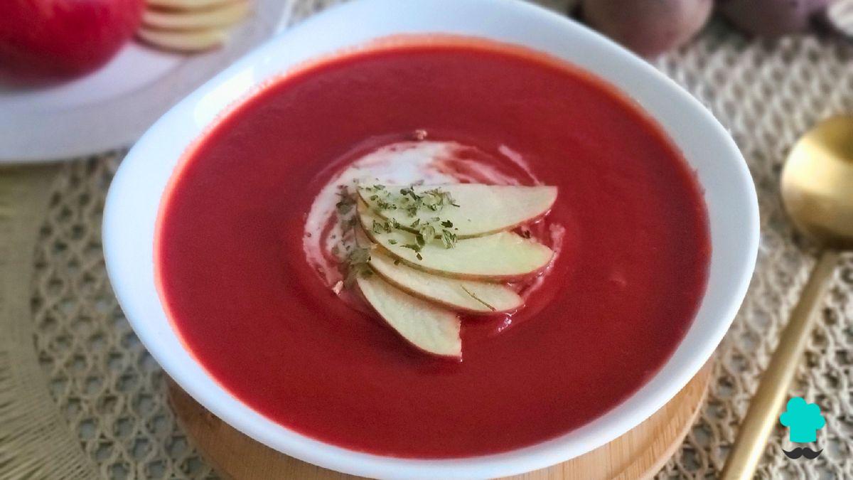 Receta de Crema de remolacha y manzana: suave, deliciosa y llena de antioxidantes