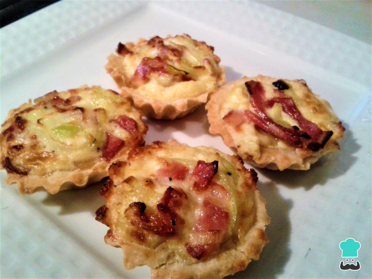Receta de Mini quiche Lorraine de bacon