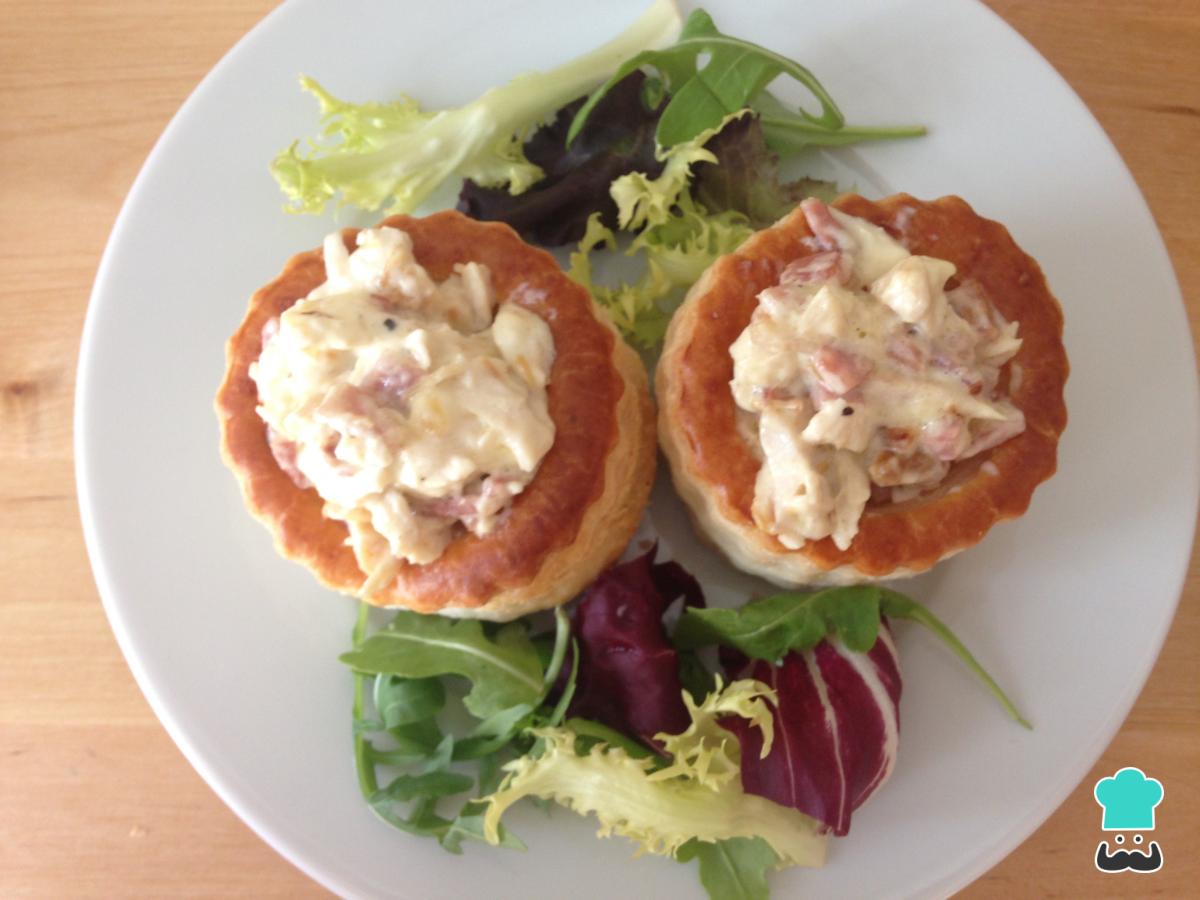 Receta de Volovanes de pollo