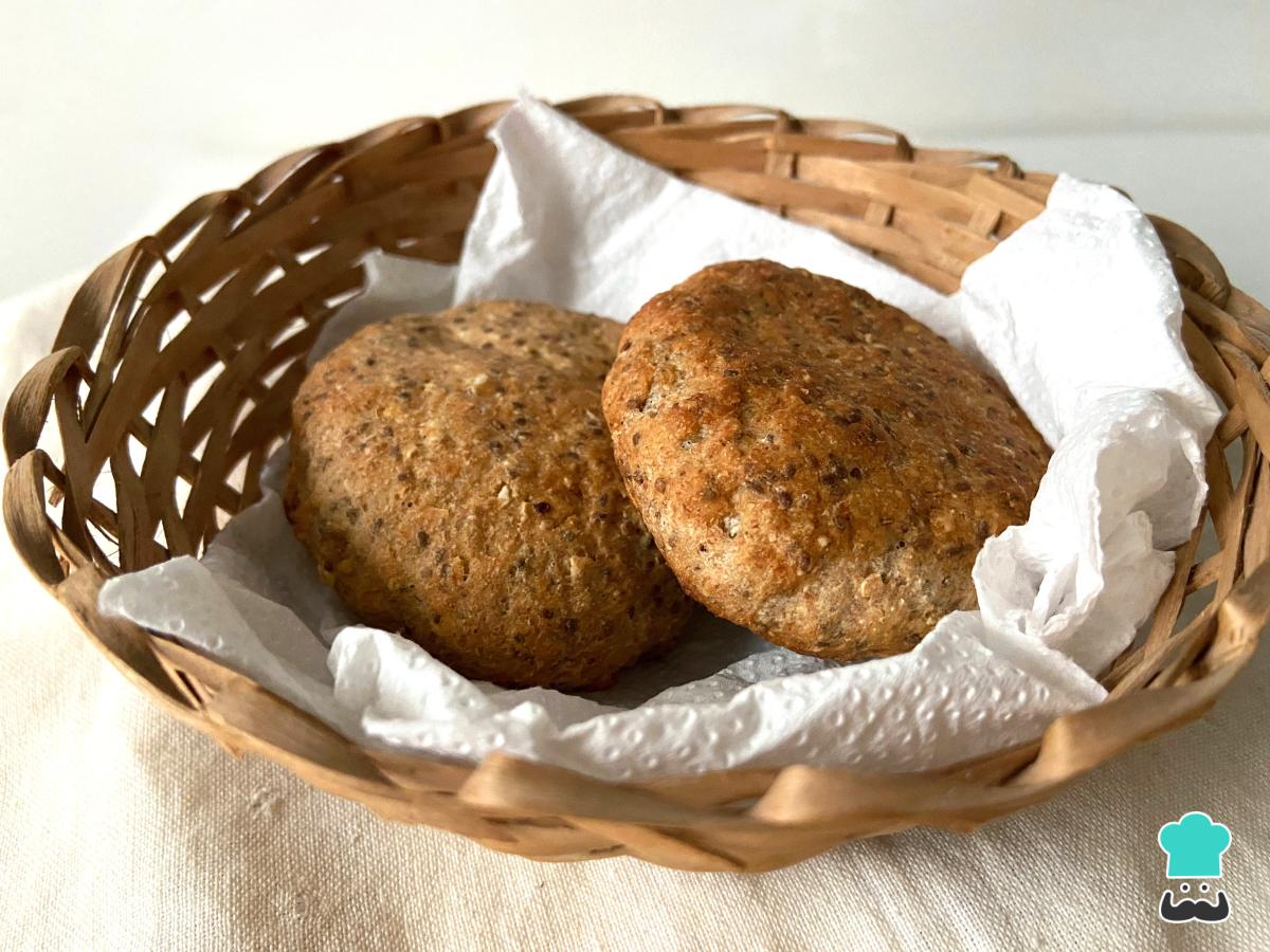 Receta de Pan de avena y chía sin harina