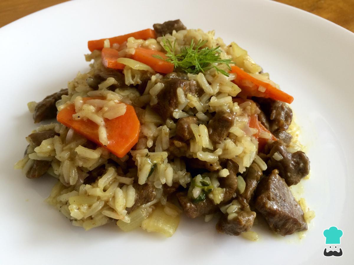 Receta de Arroz con cordero