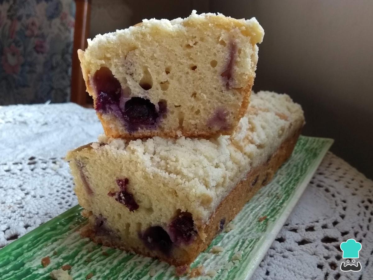 Receta de Budín de arándanos y limón