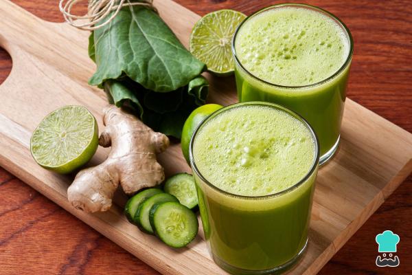 Jugos para bajar de peso en 3 días - Día 1: Jugo verde detox