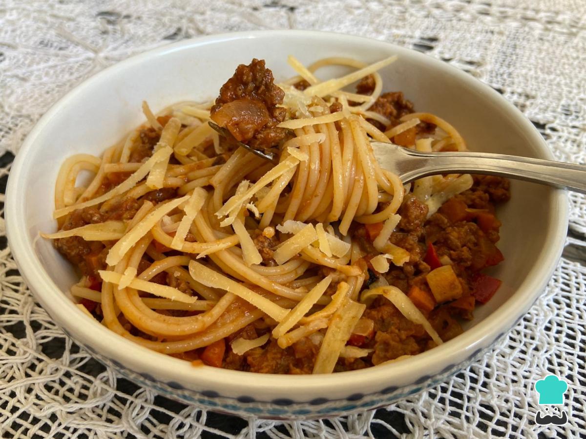 Receta de Fideos con tuco