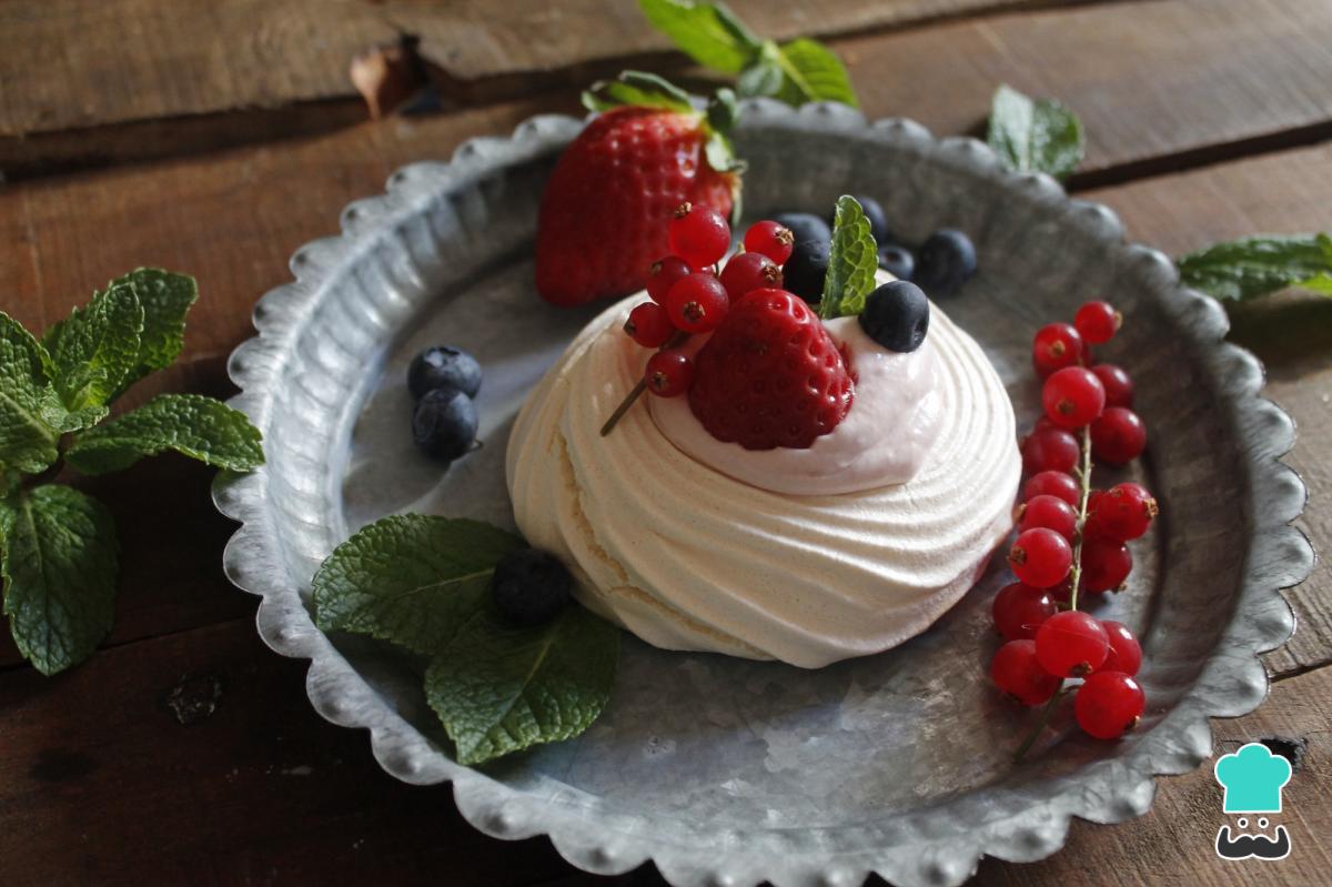Receta de Mini pavlovas