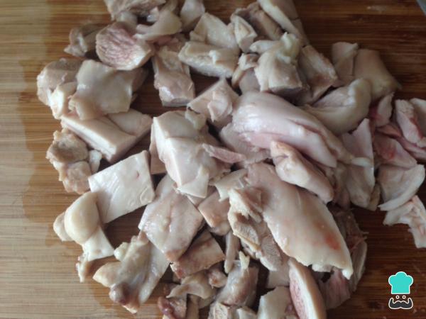 Receta de Pollo cocido con champiñones - Paso 6