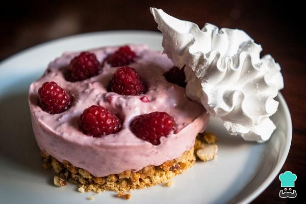 Receta de Postre de frambuesas con crema