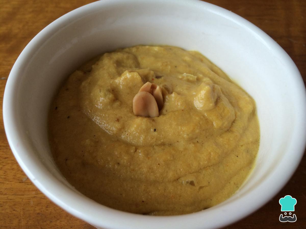 Receta de Salsa de mani al curry