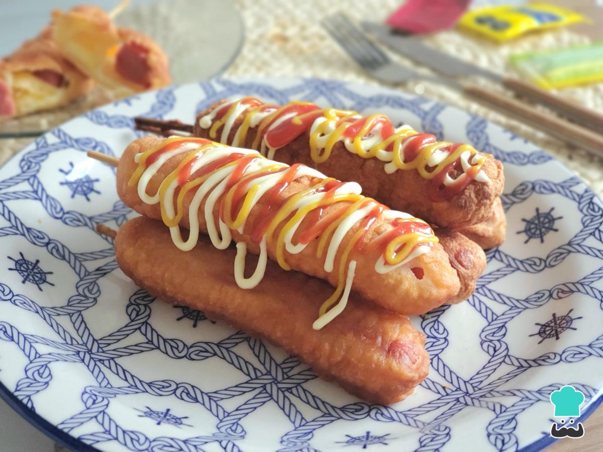 Receta de Banderillas de salchicha y queso