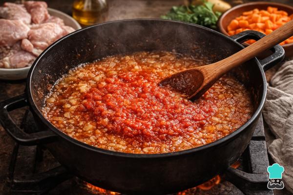 Receta de Estofado de pavo en salsa - Paso 2