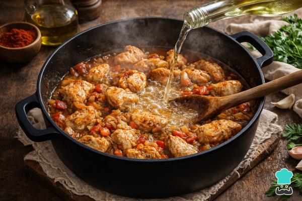 Receta de Estofado de pavo en salsa - Paso 3