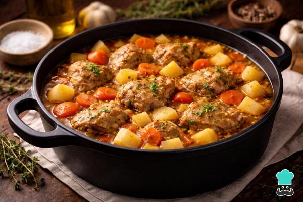 Receta de Estofado de pavo en salsa - Paso 5