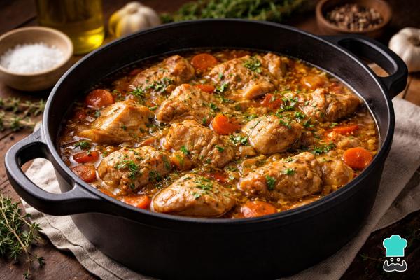 Receta de Estofado de pavo en salsa - Paso 6