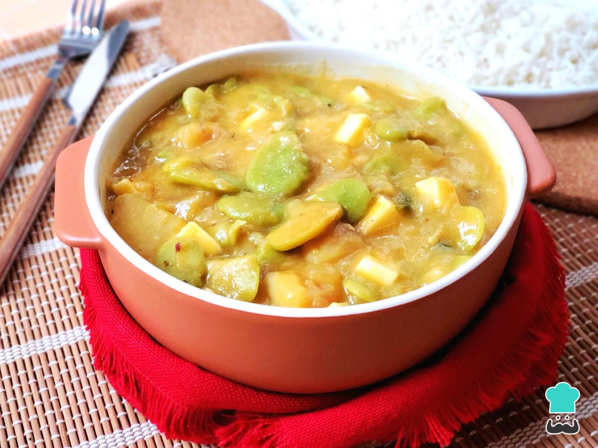 Receta de Picante de pallares verdes