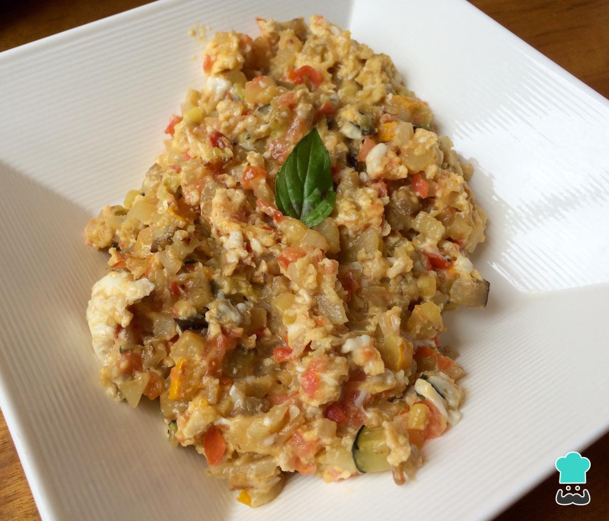 Receta de Revuelto de pisto