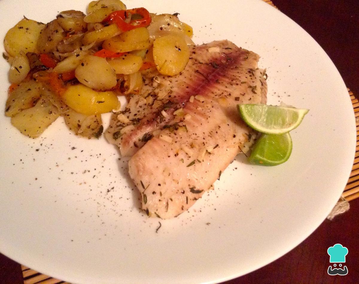Receta de Tilapia al horno con patatas