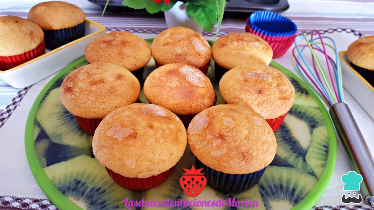 Receta de Magdalenas de leche condensada