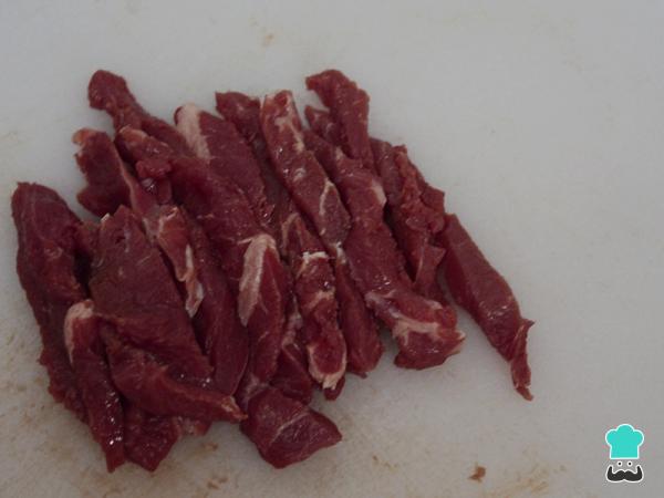 Receta de Sushi de carne y bacon - Paso 5