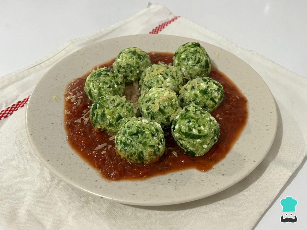 Receta de Ñoquis de ricota y espinaca