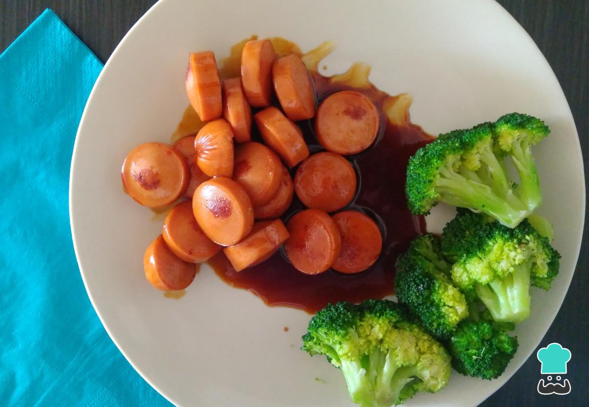 Receta de Salchichas con salsa soja y miel