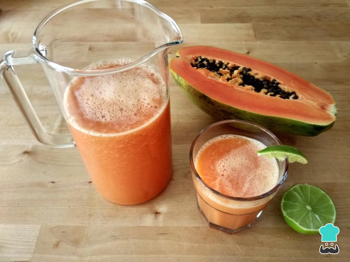 Smoothie de coco y papaya