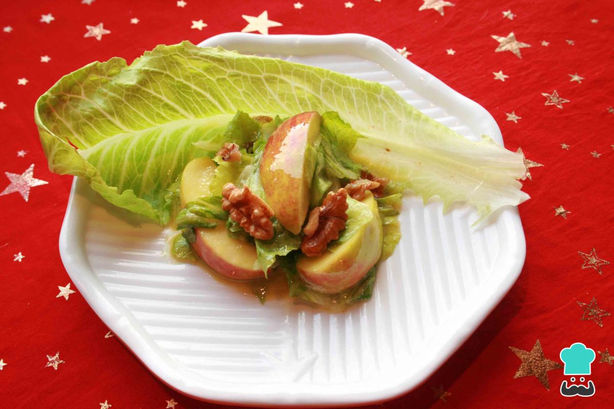 Receta de Ensalada de manzana y lechuga