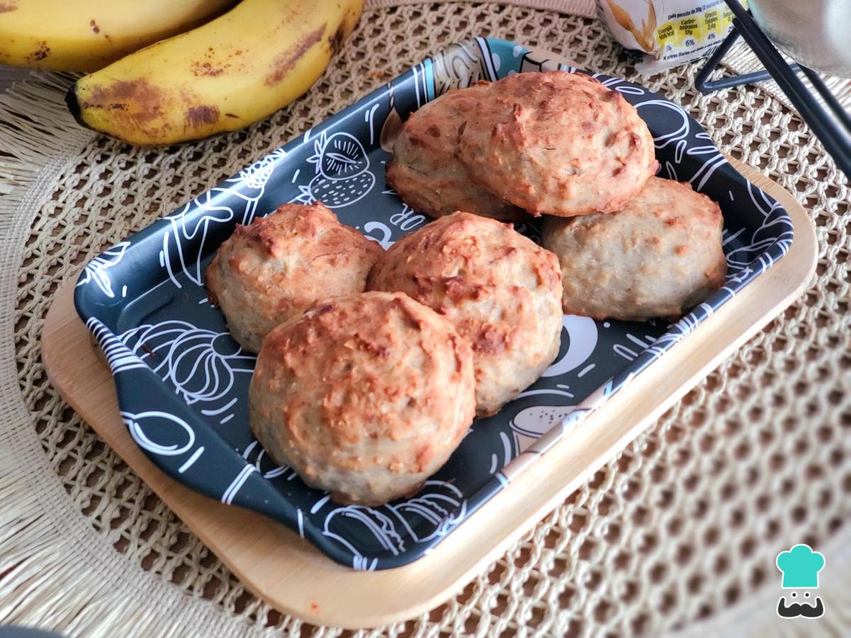 Receta de Galletas de avena y plátano en airfryer