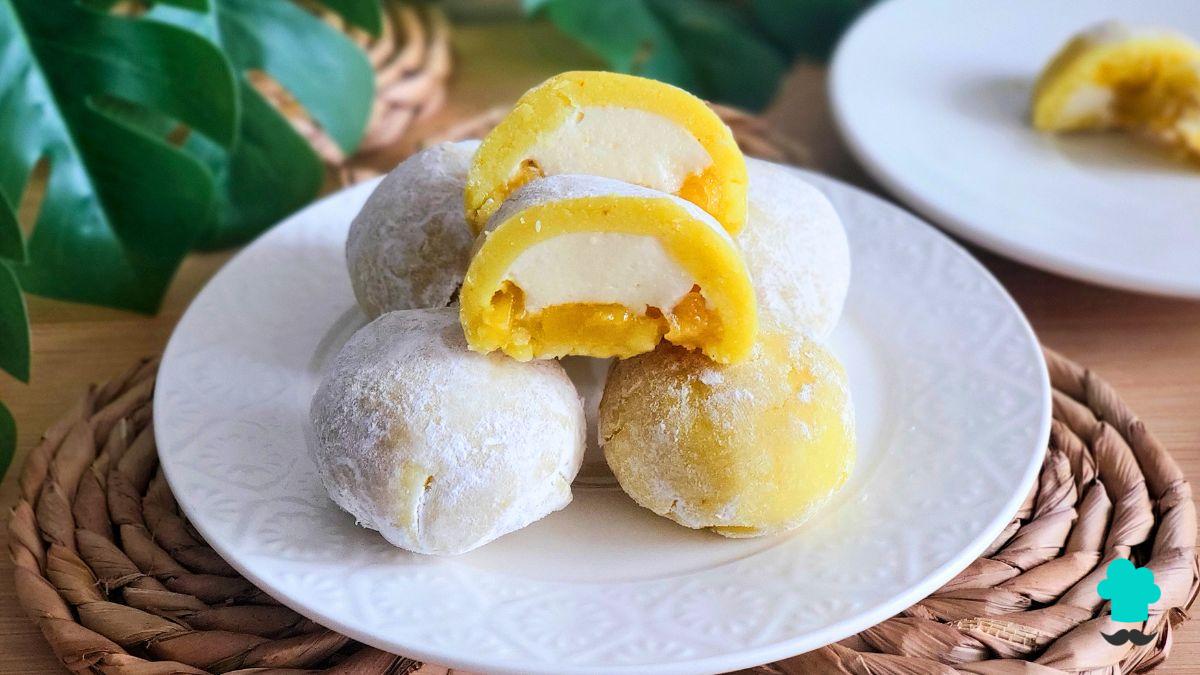 Receta de Mochis de mango caseros: suaves, cremosos y con un relleno irresistible