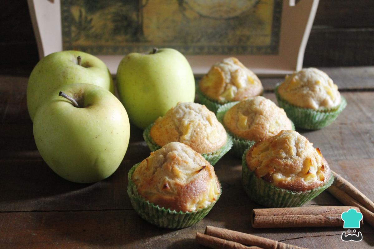 Receta de Magdalenas de manzana