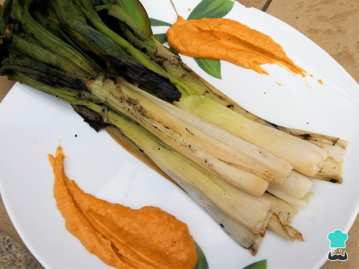 Receta de Calçots a la brasa