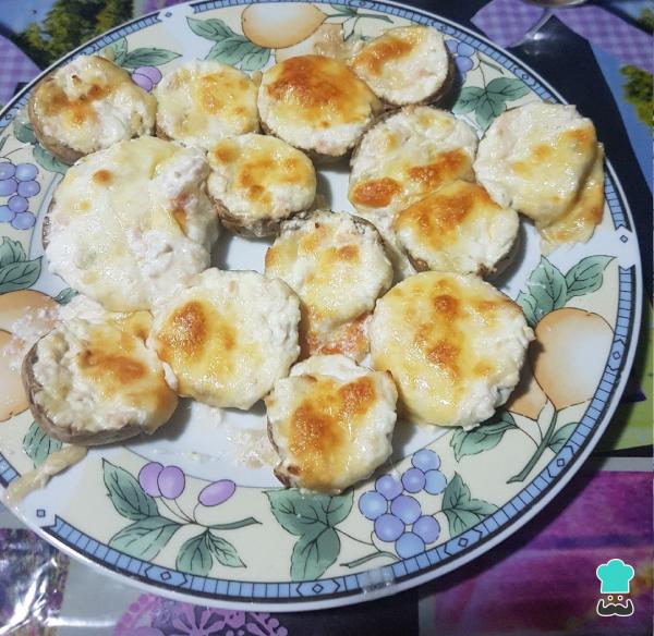 Receta de Champiñones rellenos de queso - Paso 4