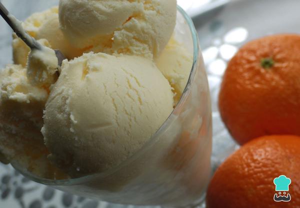 Receta de Helado de mandarina