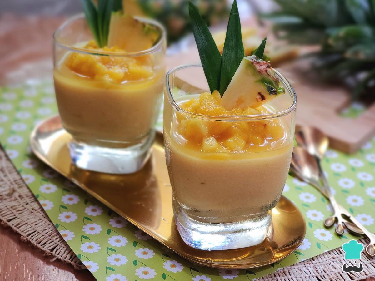 Receta de Mousse de piña con yogur