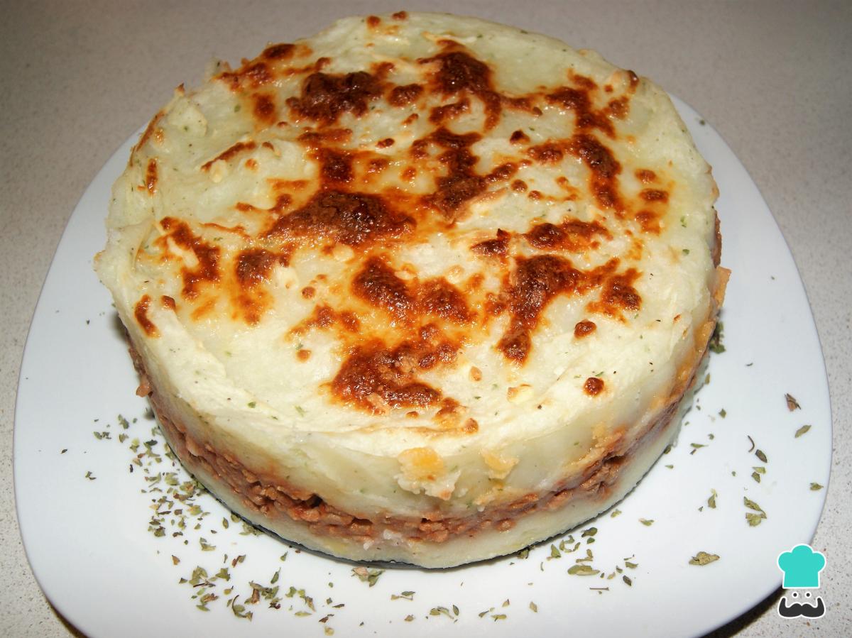 Receta de Pastel de carne gratinado
