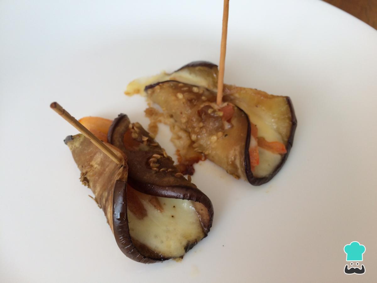 Receta de Rollitos de berenjena al horno