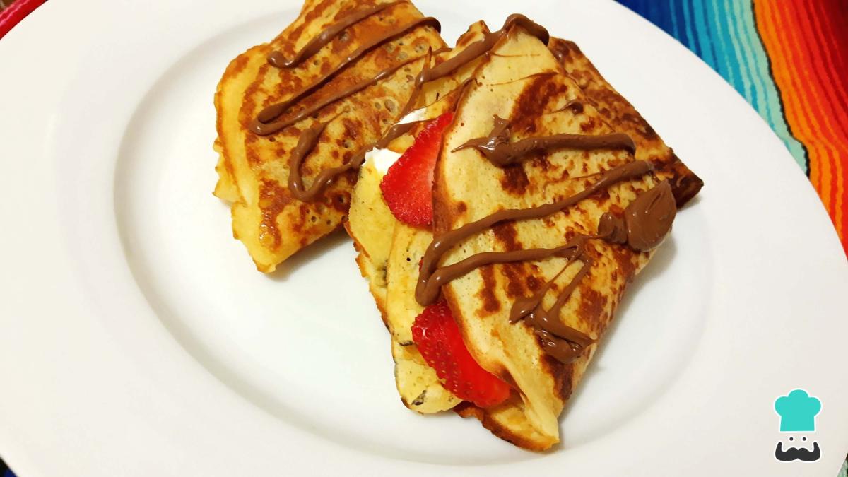 Receta de Crepas con harina de hotcakes