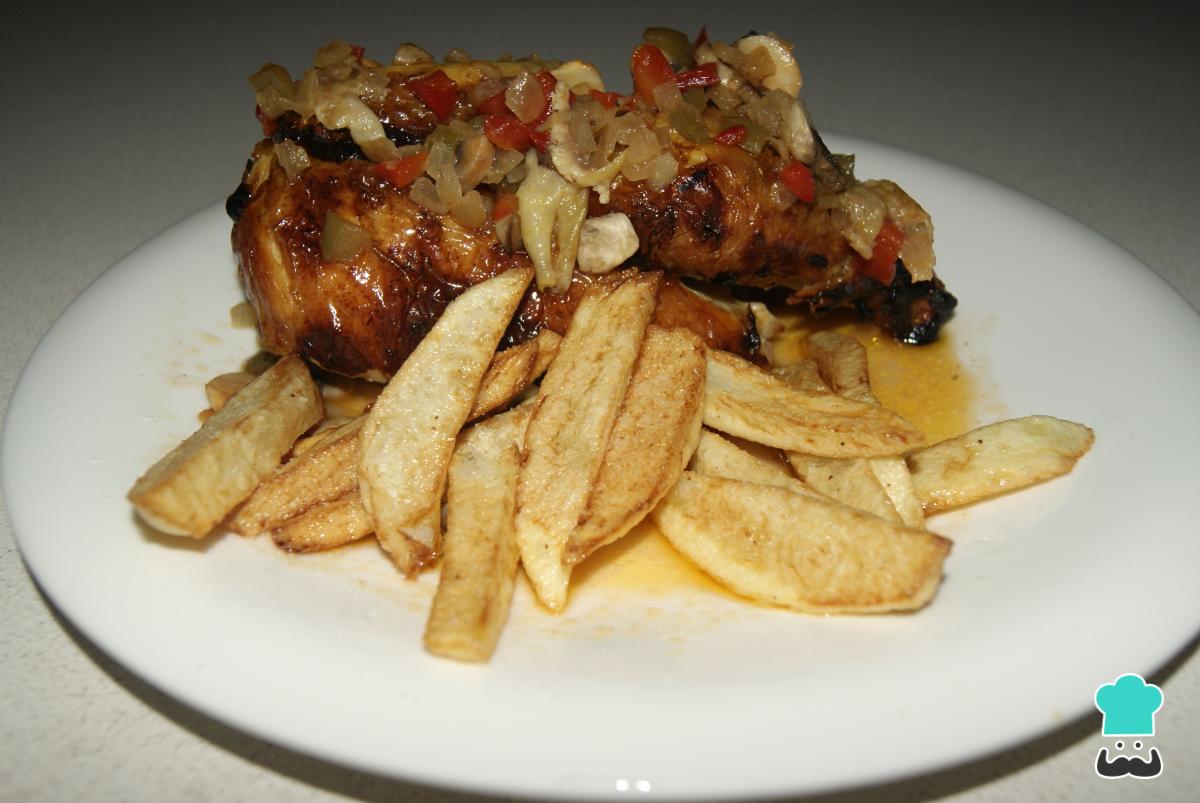 Receta de Pollo entero al horno fácil y rápido