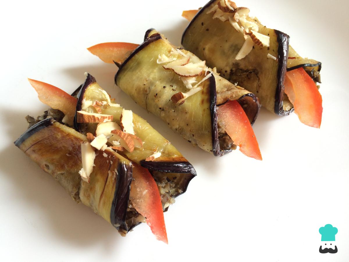 Receta de Rollitos de berenjena vegetarianos