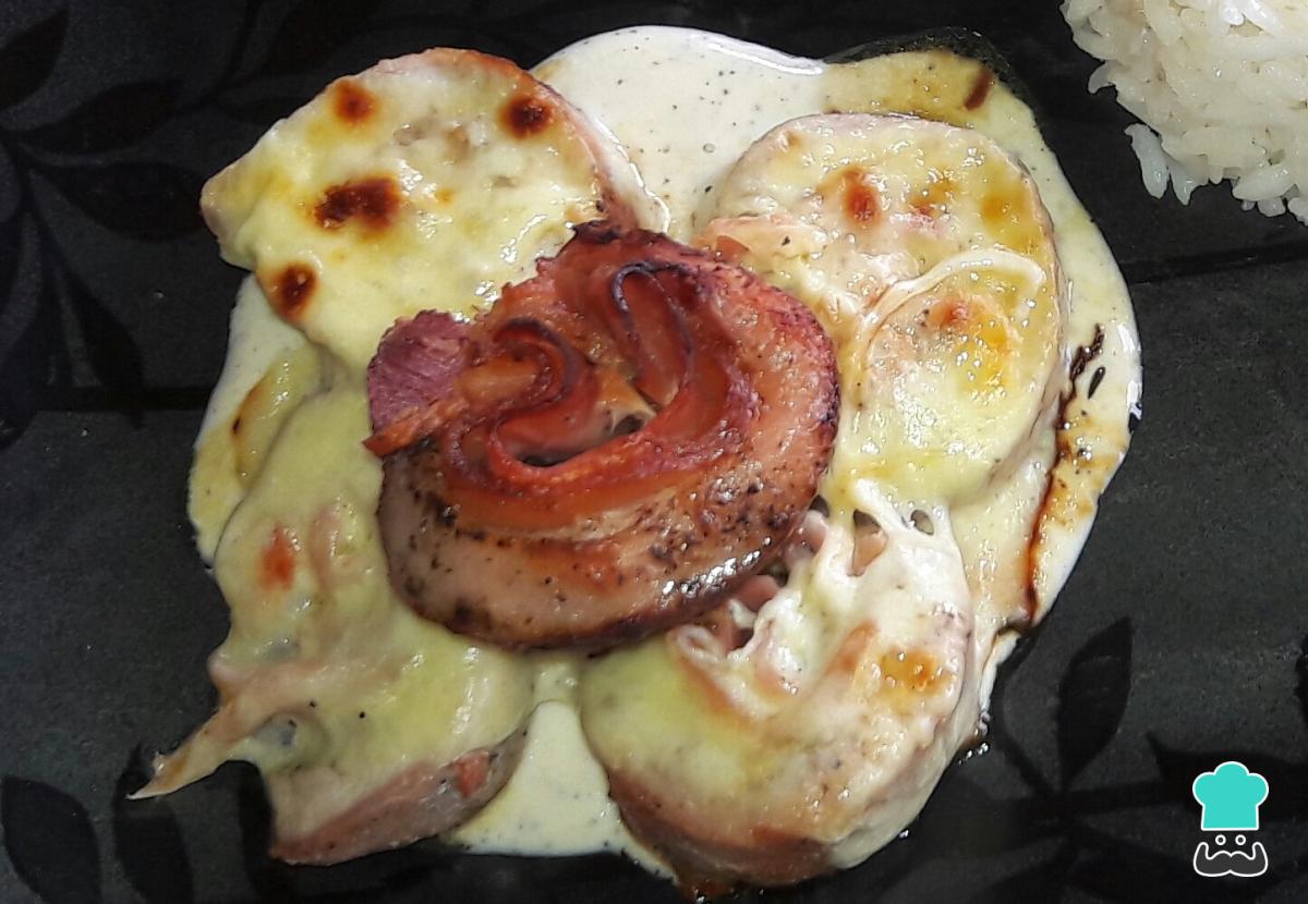 Receta de Lomo al horno con tocineta