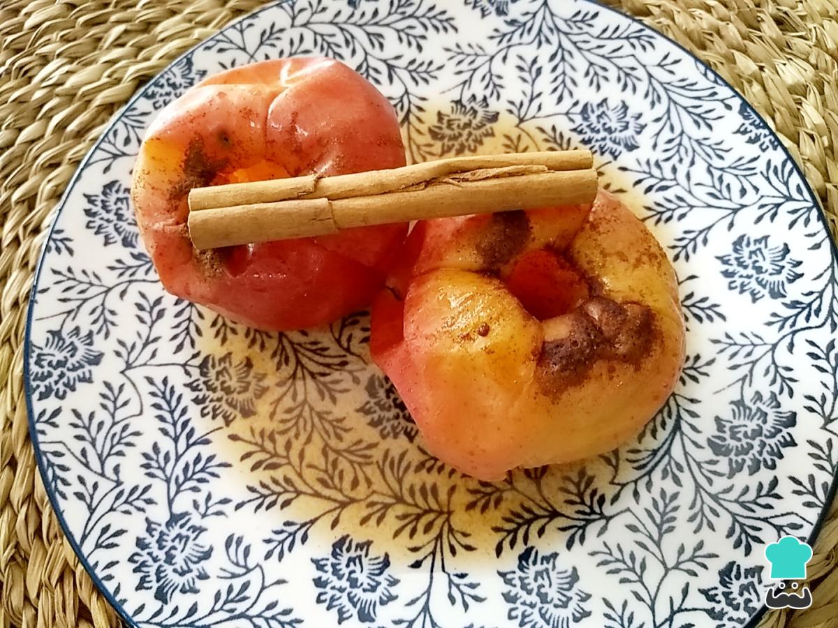 Receta de Manzanas asadas al microondas