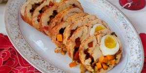 Receta de Matambre arrollado de pollo