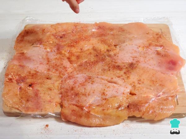 Receta de Matambre arrollado de pollo - Paso 2