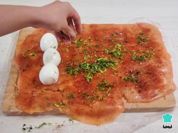 Receta de Matambre arrollado de pollo - Paso 4