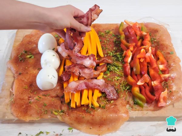 Receta de Matambre arrollado de pollo - Paso 5