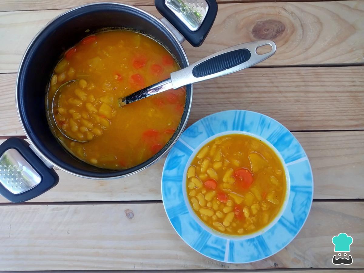 Receta de Potaje de judías blancas en olla rápida