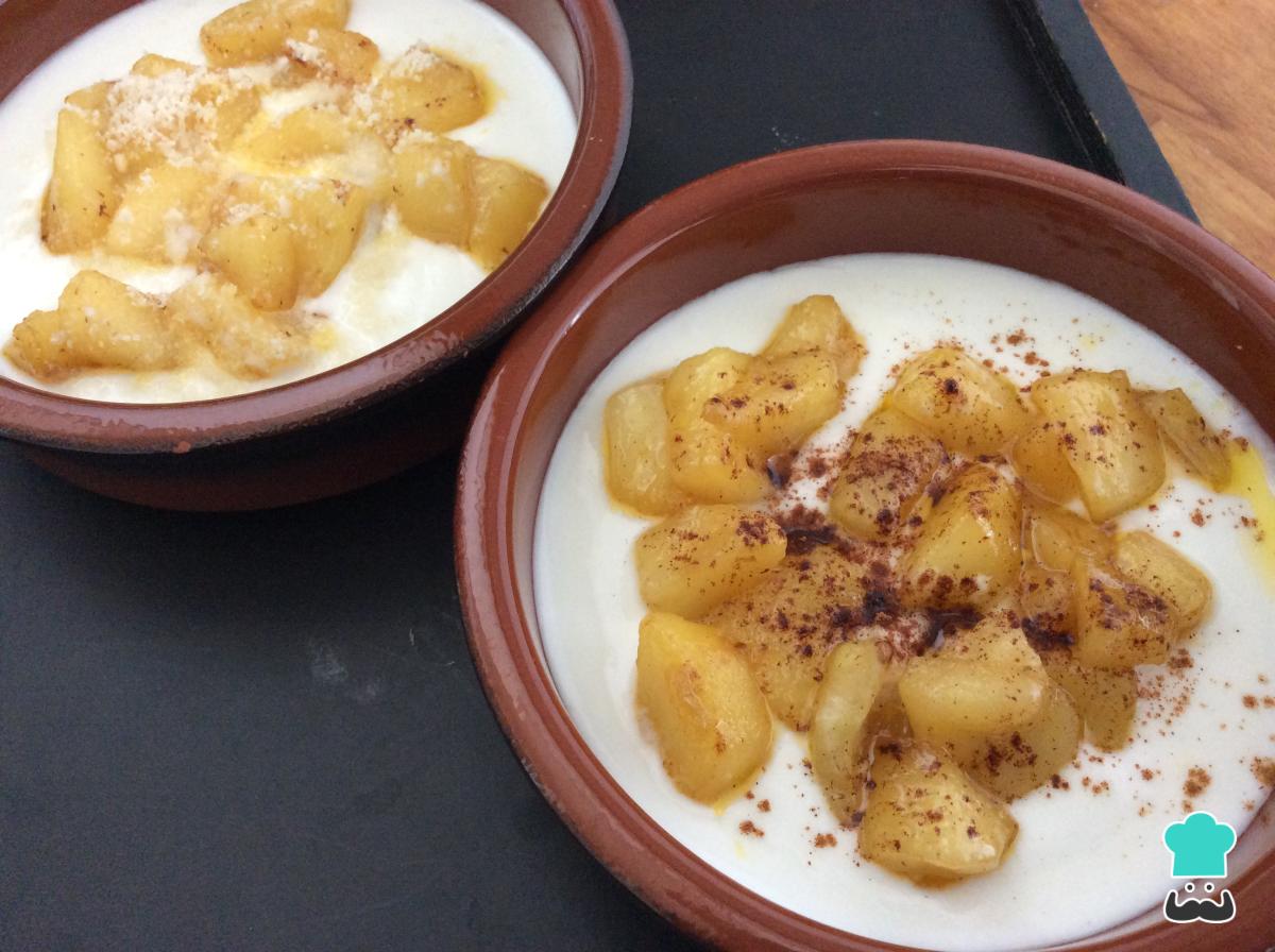 Receta de Postre de manzana con yogur