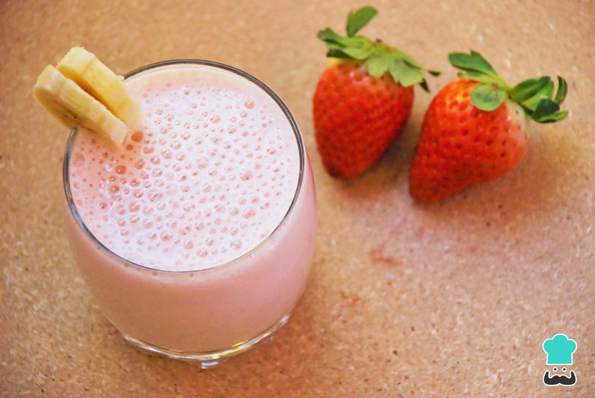Batido con Nesquik de fresa