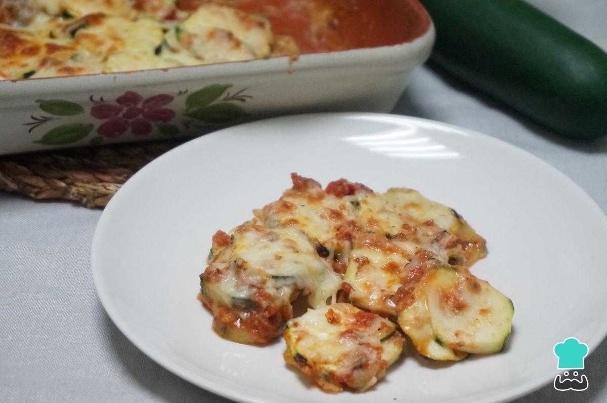 Receta de Calabacín keto