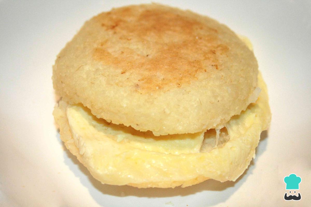 Receta de Arepa de arroz sin harina